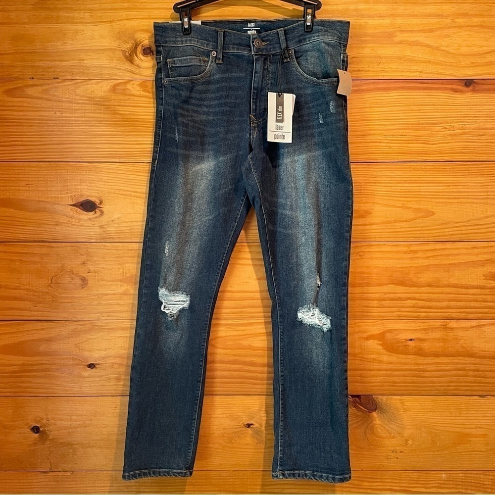 Lazer Pointe Men’s Flex Slim Straight Leg Jeans 32x30 NWT